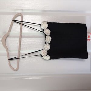 Cider 3D Floral Cami Crop Top 4XL